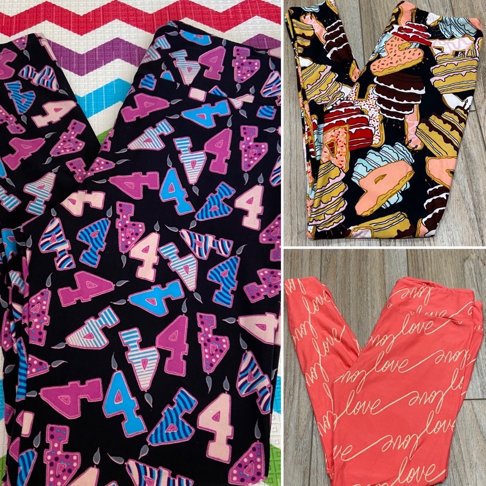 3 Pairs of tc LuLaRoe leggings